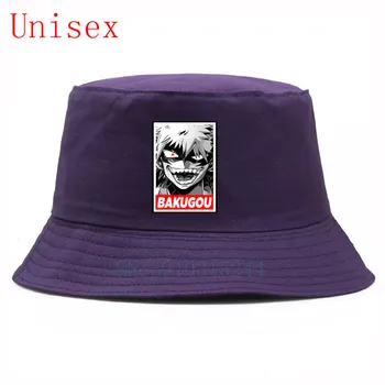 Bakugou katsuki Boku No Kangelane akadeemiliste Ringkondade kalamees müts hip-hop panama ühise põllumajanduspoliitika päike müts müts meeste suve mütsid naistele