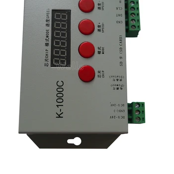 Tasuta kohaletoimetamine K-1000C (T-1000 Uuendatud) vastutav töötleja WS2812B,WS2811,APA102,2813 LED 2048 Pikslit Programmi Töötleja DC5-24V