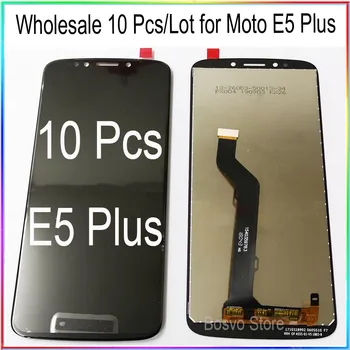 Hulgi-10 Tk/palju Moto E5 Plus LCD Ekraan Touch Digitizer Assamblee XT1924 XT1924-1 XT1924-2