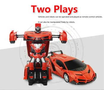 Hot Müük Rc Endine 2 In 1 Rc Auto Sõidu Sport Autod Sõita Ümberkujundamise Robotid Mudelite Puldiga Auto Rc Võitlus Mänguasi Kingitus
