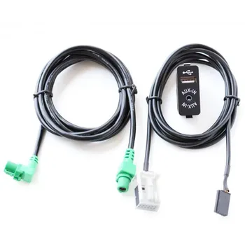 Auto USB AUX-in Pistik Sisend Pistikupesa Adapter BMW E63 E81 E87 E90 F10 F12 E70 X1 X3 X5