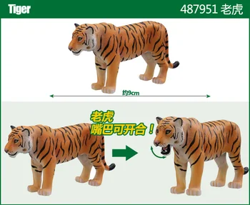 Jaapani Tomy Tõeline Lahtiselt Liikuvate Loomade Mudel Metsloomade Tiiger Lõvi, Elevant Laste Mänguasi