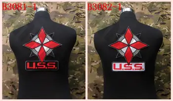 Tikandid plaaster Umbrella Corporation U. S. S Logo Big Tagasi Keha B3081 ja B3082