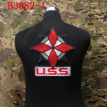 Tikandid plaaster Umbrella Corporation U. S. S Logo Big Tagasi Keha B3081 ja B3082