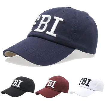 2019 Naised Mehed FBI Tähed Denim Baseball Cap Snapback Hip-Hop Korter Müts Tikandid Cottonhat Uus Stiil, Reguleeritav Tants KUUM CNO