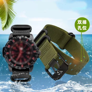 Kõrge kvaliteediga Nailonist Watchband 22mm 23mm Must Armee Roheline SUULU Nato Nailon Lõuend Kangas Vaata Rihma Luminox watch band sport