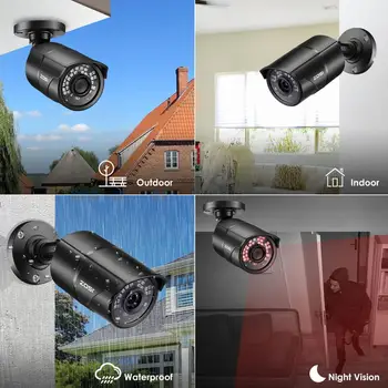 ZOSI 5MP TVI Video Valve Kaamera HD Ilmastikukindel 100ft Päeva Õhtul Koju CCTV Turvalisus Bullet Väljas Kaamera