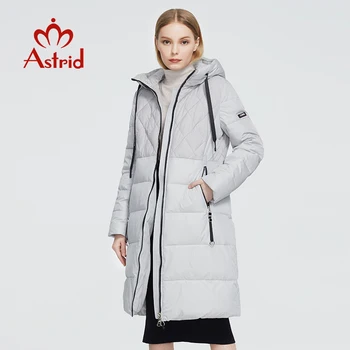 Astrid 2020. aasta Uus Talv Naiste mantel naiste soe pikk parka mood valge paks Jope kapuutsiga suured suurused naiste riided ZR-3599