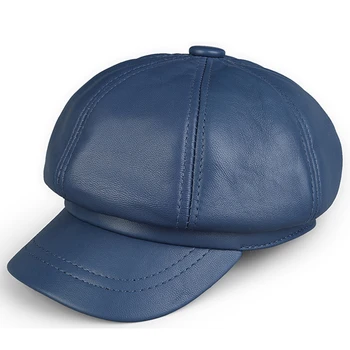Naine, Mood Roosa Sinine Müts Tüdruk Baseball Cap Brand New Tegelik Lamba Nahast Streetwear Snapback Kübarad, Mütsid Naistele