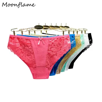 Moonflame 5tk/palju Aluspesu, Naiste Aluspüksid, Püksikud Puuvill Seksikas Pitsist Püksikud M L XL 89308