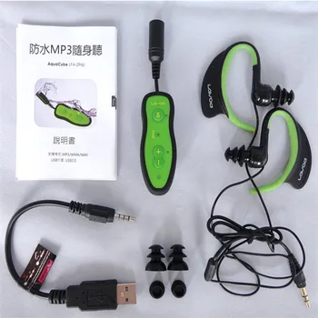MP3-Mängija 8 GB Sukeldumine Veekindel Ujumine MP3-Mängija Mini Usb Clip Digitaalse ipx8-ga-MP3 Kõrvaklapid Veealuse Surf Sport Hifi Player