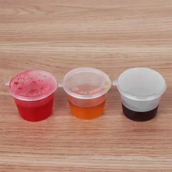 100tk Ühekordsed Plastikust Buffee Kaste Cup Konteinerid Toidu-Box koos Hingedega Kaaned Pigmendi Värvi Kasti Palett Korduvkasutatavad