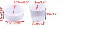 100tk Ühekordsed Plastikust Buffee Kaste Cup Konteinerid Toidu-Box koos Hingedega Kaaned Pigmendi Värvi Kasti Palett Korduvkasutatavad