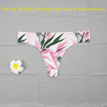 3tk/palju Aluspüksid Naiste Sexy Thong Õmblusteta Aluspesu Tangas Rihmad Daamid Trükkimine Väike Tõus T Sukkpüksid Suvel Lahe T-back