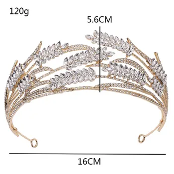 Uued Luksus Metallist Särav Kristall Tiaras Pulmad Kroonid Rhinestone Peapaelad Naiste Pruut Pruutneitsi Juuste Kaunistused FORSEVEN