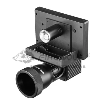 Tulekahju wolf4.3 Tolline Ekraan Siiami Night Vision HD 1080P Reguleerimisala videokaamerad, Infrapuna-valgusti Riflescope Taktika Jahindus Opti