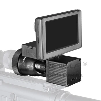 Tulekahju wolf4.3 Tolline Ekraan Siiami Night Vision HD 1080P Reguleerimisala videokaamerad, Infrapuna-valgusti Riflescope Taktika Jahindus Opti