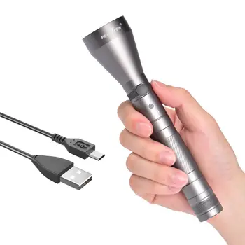 USB Laetav LED Taskulamp 1200 Kõrge Luumenit 18650 Aku Kaasas Lihtne konstruktsioon Kerge Taskulamp Väljas Telkimine