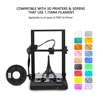 SUNLU PLA Hõõgniidi 1.75 mm 1kg 3D Printer Hõõgniidi Plastikust PLA 3D-Printimine Materjalide 10rolls/set