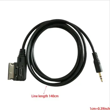 1tk Music Interface AMI MMI 3,5 mm audio MP3 AUX Adapter Kaabel vw audi A3 A4 A5 A6 A8 Q3 Q5 Q7 DY001