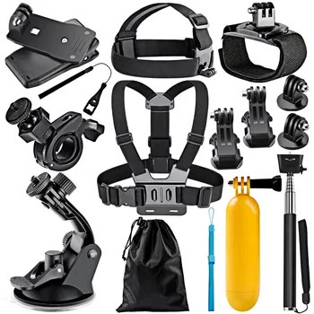 12-In-1 Action Kaamera Accessory Kit for GoPro Hero Seanssi/5 1234 SJ4000 DBPOWER VicTsing Campark ja Sony Sport DV ROHKEM
