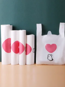 100tk/palju Supermarket, Shopping kilekotid Uus Materiat Vest kotid Kingitus Kosmeetika-Kotid Toiduainete pakendid kott