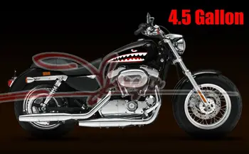 Mootorratta Gas Tank Decal Hai Kleebised Jaoks Harley Sportster XL883L/N/R XL1200C/S/L/N/R/V XR1200 3.3 või 4,5 Gallon Tank Kleebis