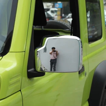 YCCPAUTO 2Pcs/set Car Styling, ABS Chrome Rearview Mirror Kate Suzuki Jimny 2019 2020