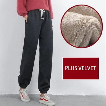 2020. aasta talve püksid naiste fliis termilise Jõusaal Spordi püksid Paksud Talve Püksid Naiste Tahke Naiste Spordi Töötab Püksid Pantalones