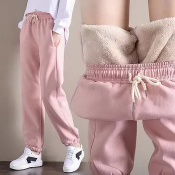 2020. aasta talve püksid naiste fliis termilise Jõusaal Spordi püksid Paksud Talve Püksid Naiste Tahke Naiste Spordi Töötab Püksid Pantalones