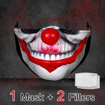 Joker Suu Mask Cosplay Kloun Tehke Grimasse Korduvkasutatavad Näomaskid Halloween Rekvisiidid Moe Maskid