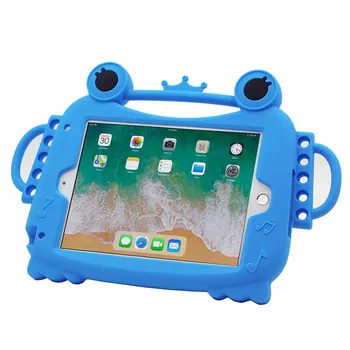 Lapsed Põrutuskindel Case for iPad Mini 1 2 3 4 Laste Multifilmi Konn Käepide Seista Kate Silikoonist Case For iPad Mini Tableti Kate