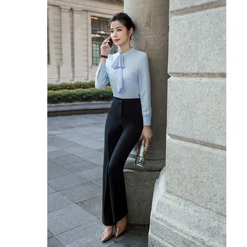 2020. aasta Mood Karjääri Naiste kaheosalised Komplektid Äri Office Lady Sobib Bleiser + Elegantne Seelik Lai, Püksid, Pluus Ametliku Riided