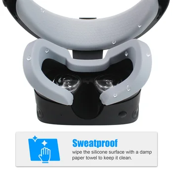 Pehme Silikoon Silma Mask, Kate Oculus Rift S VR Peakomplekt Tarvikud Anti-higi Anti-lekke Kerge Blokeerimine Silma Katta Nägu Pad