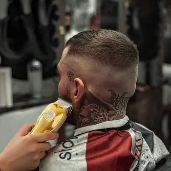 Kõik metallist professional hair clipper barber karvade trimmer mehed nööri&juhtmeta elektriline juuste lõikamise masin laetav soeng