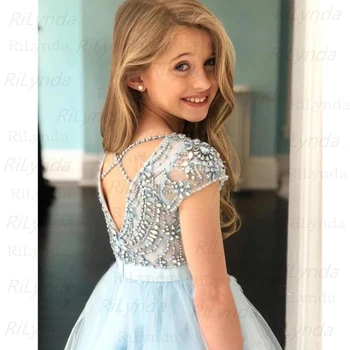 Elegantne Lille Tüdrukute Kleit Pulmapidu Printsess Kleit Juhuslik Lapsed Riided Pitsiline Pikkade Varrukatega Kleit Laste Vestidos Jaoks 2-14