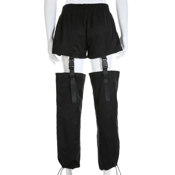 HEYounGIRL Harajuku Streetwear Segast Naiste Püksid Kõrge Vöökoht Suvel Sweatpants Vabaaja Daamid Püksid Korea Püksid Capris