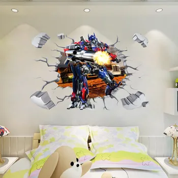 3D UUE Optimus Prime Bumblebee SUUR Seina Kleebised Lapsed Home Decor Decal DIY B720 B 721 eemaldatav Plakat Seinamaaling