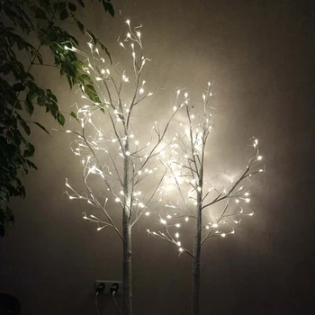LED Tree light Silver Kask Lamp kaunistused home holiday ELI Sise-Kaasaegse Loomingulise puu valgustus tilk laevandus
