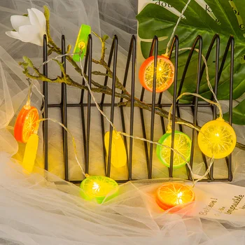 10M Värske Sidruni -, Apelsini-Pulm String Haldjas Kerge Jõulud LED Festoon Led String Valguse Poole Aed Vanik Aken