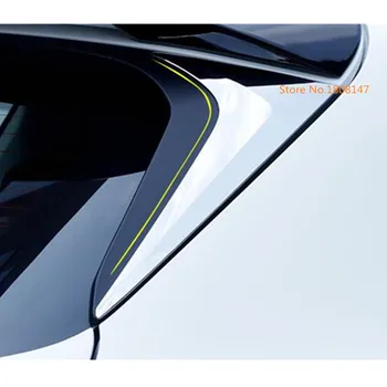 Auto kere chrome ABS saba Taga Spoiler külje kolmnurk vormimise aknas bezel sisekujundus Pulgad 2tk Jaoks Mazda CX CX8-8 2017 2018 2019 2020