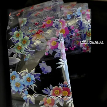 100M Värvikas Lilled Küünte Kleebis Transfer Film, Nail Art üleminek Fooliumiga Naiste Küünte Kaunistamiseks, Geeli Maniküür Tööriist