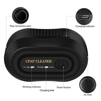 CPAP Cleaner Sobib CPAP Masin Maski Regulaarne & Soojendusega Voolik, Toru, Toru