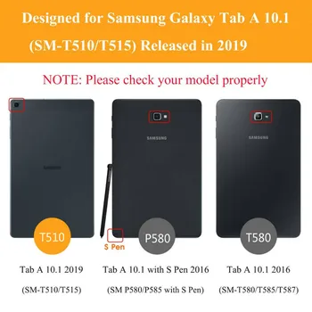 Capa Samsung Galaxy Tab 10.1 Puhul,Premium PU Nahk Seista Kate Tab A6 10.1
