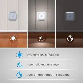 LED Öö Andur-Öö Valgust Kapp Koridori Intelligentne Sensor Valguse Smart Motion Sensor prill-Öine Valgus