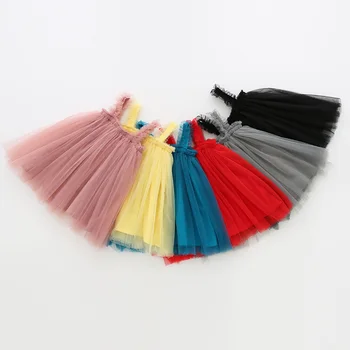 Armas Beebi Tüdrukud (Solid Color Tutu Kleit Suvel 1-6 Aastased Tüdrukud Tülli Kleit Kids Sünnipäeva Kostüüm Kleidid