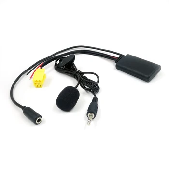 Biurlink Auto Raadio 6Pin Kollane Mini ISO AUX-IN Asendamine 3.5 MM Audio Bluetooth-5.0 Mikrofoni Kaabel Fiat Bravo Panda Punto