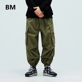 Jaapani Streetwear Armee Roheline Harajuku Mood Joggers Hip-Hop Vabaaja Püksid, Meeste Riided 2020 Haaremi Püksid Korea Cargo Püksid