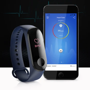 2019 M3X Nutikas Käevõru vererõhk Fitness Tracker IP67, Veekindel Bluetooth Smart Randme M2 Bänd iphone xiaomi smartband