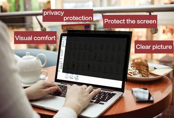 14 tolline PET Privacy Filter Anti spy-Ekraanid, kaitsekile, mis on mõeldud 16:9 Sülearvuti 12 3/16